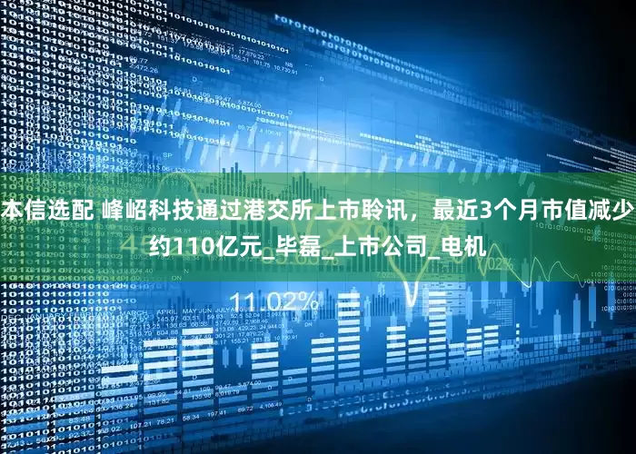 本信选配 峰岹科技通过港交所上市聆讯，最近3个月市值减少约110亿元_毕磊_上市公司_电机